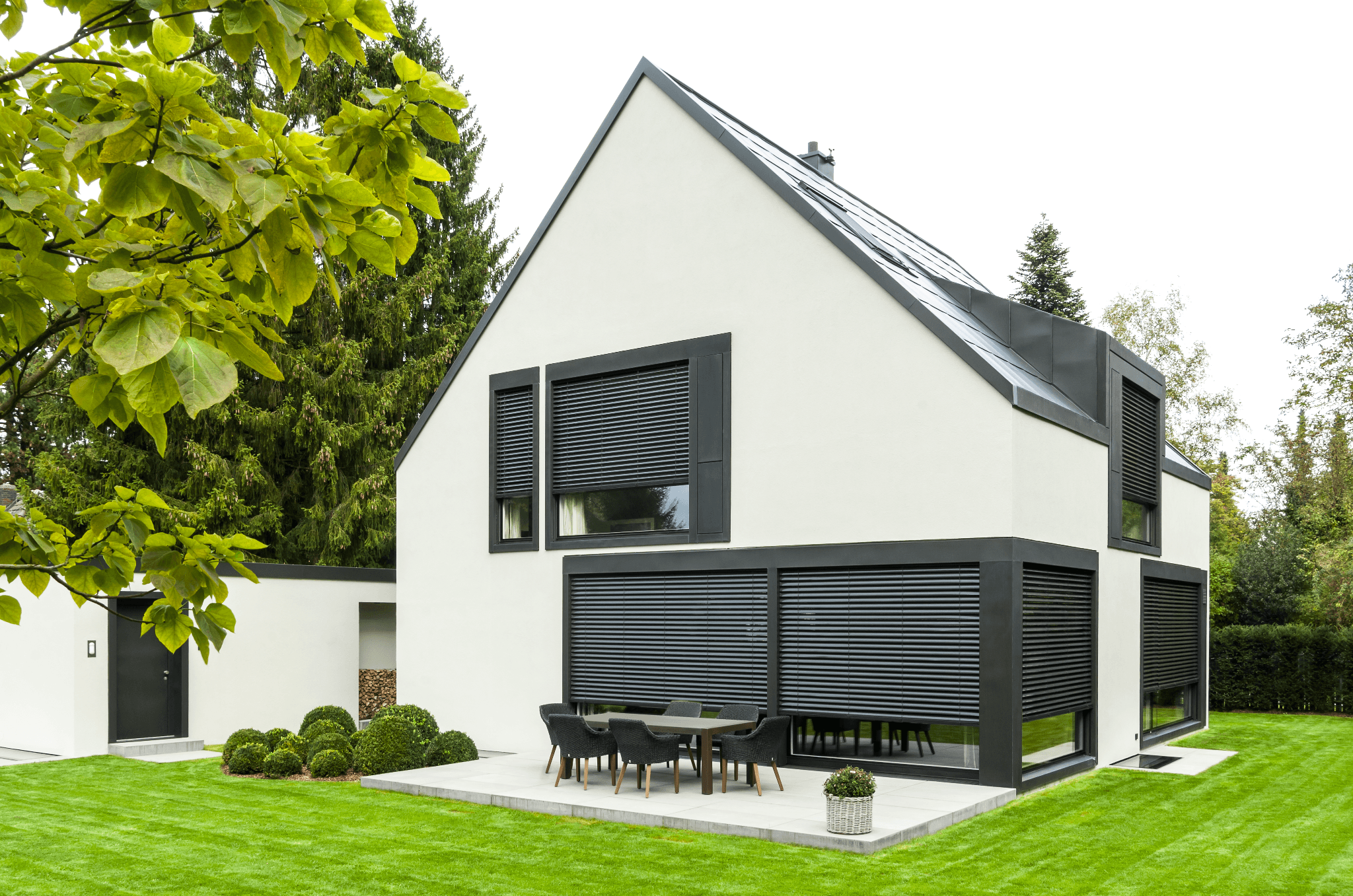Moderne woning met ROMA buitenlamellen